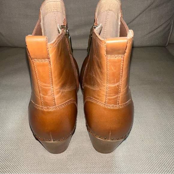 Dansko Shayna Burnished Zip-Up Heeled Calf Boot Brown Size EU 40 US 9.5-10 NEW - Picture 6 of 10